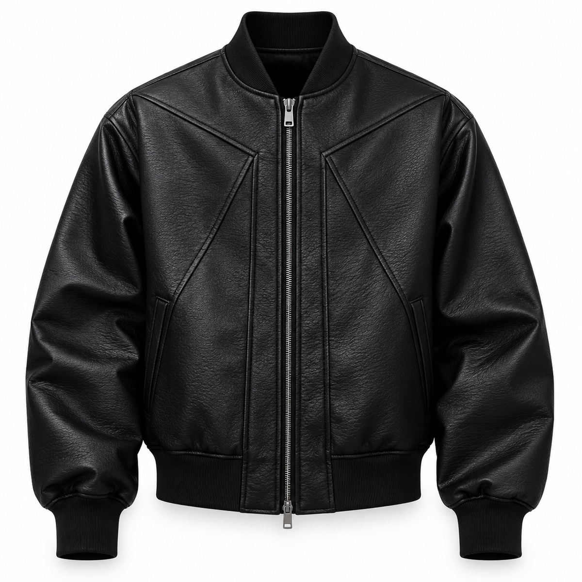 Leather Bomber Jacket